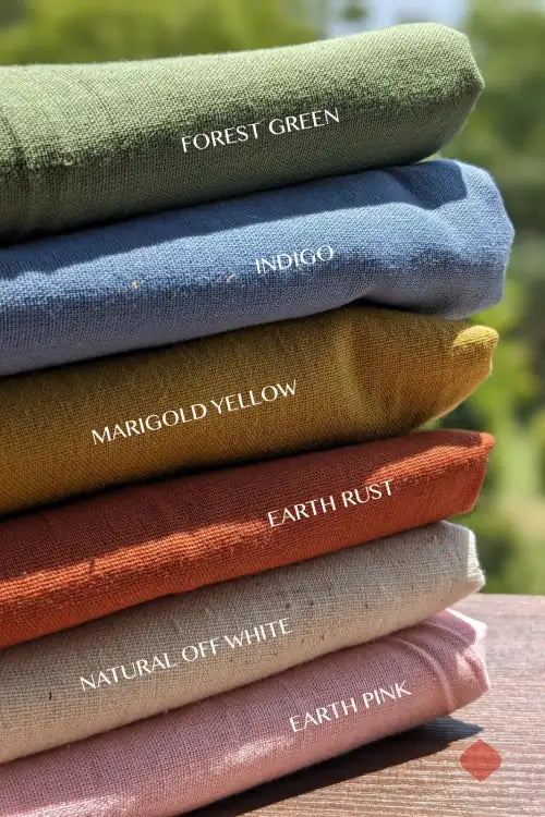 Healthy Fabrics | Handwoven Organic Cotton | Eco Dyed | Skin Safe | Soft & Comfortable | For Men, Women & Kids