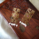 Samkon Ethnic Gold Earrings