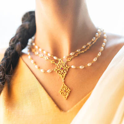 Anantya Multi Layered Pearl Necklace