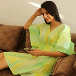 Marigold Tie dye Short Kaftan Dress