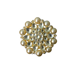 Golden Kundan Ring with Pearl