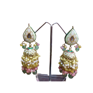 Multicolor Meenakari Earring with Onyx