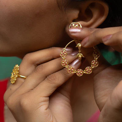 Gulband Chandbali Earrings