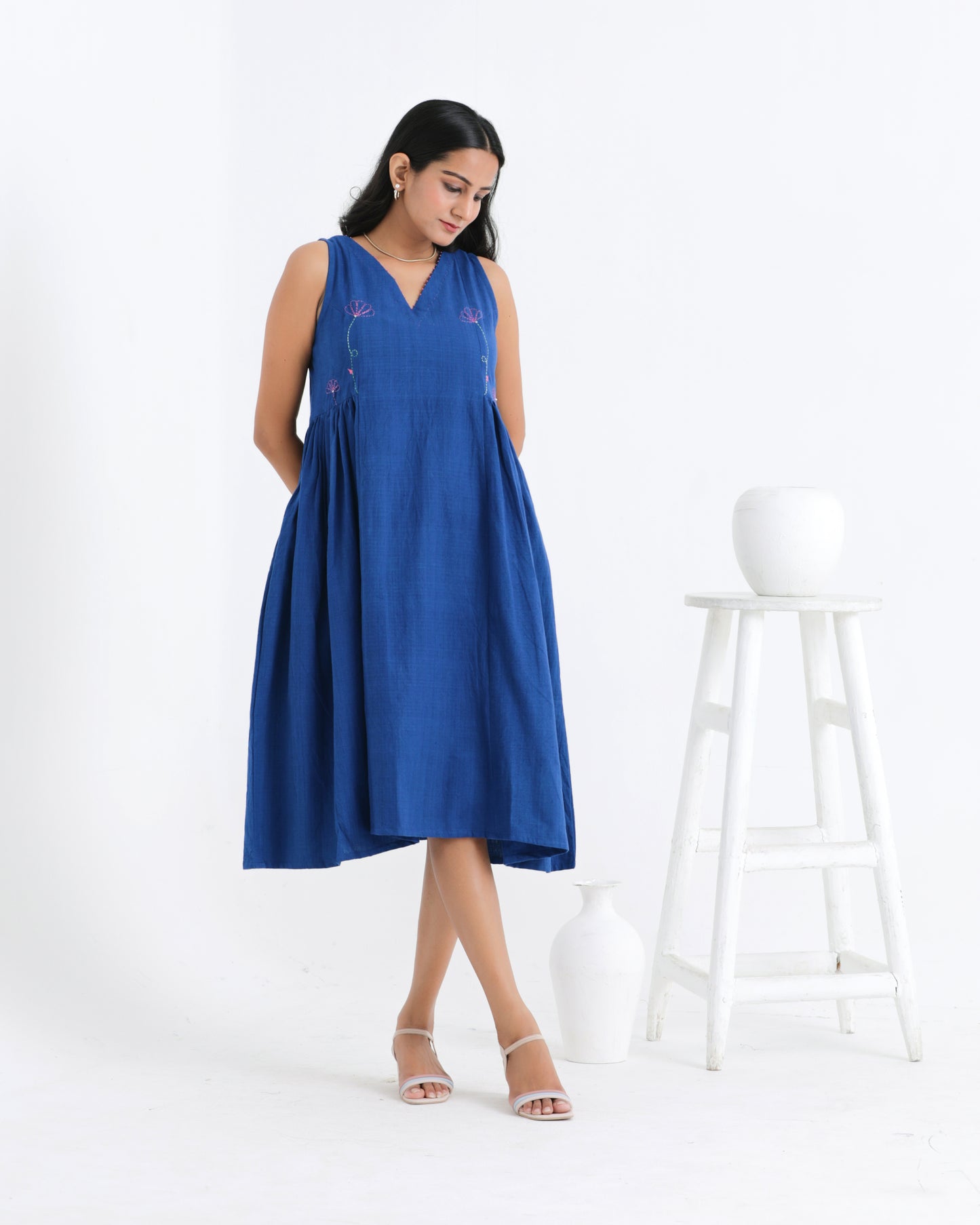 Shama Side Gather Dress