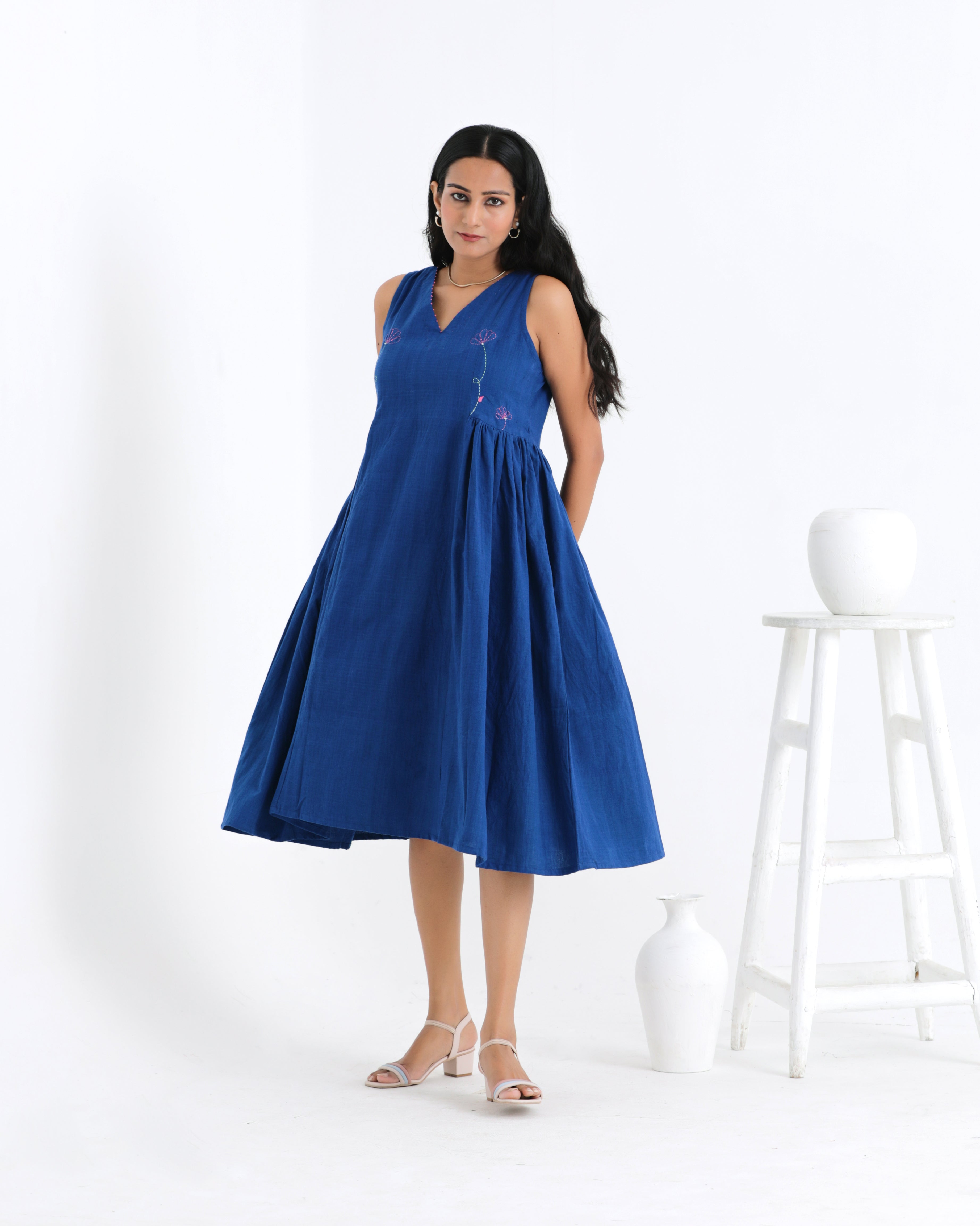 Shama Side Gather Dress