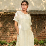 Kora embroidered sleeve tunic set