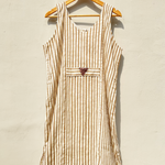 Silk Sleeveless Striped Dress