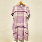 Purple Khadi Handkerchief Dress