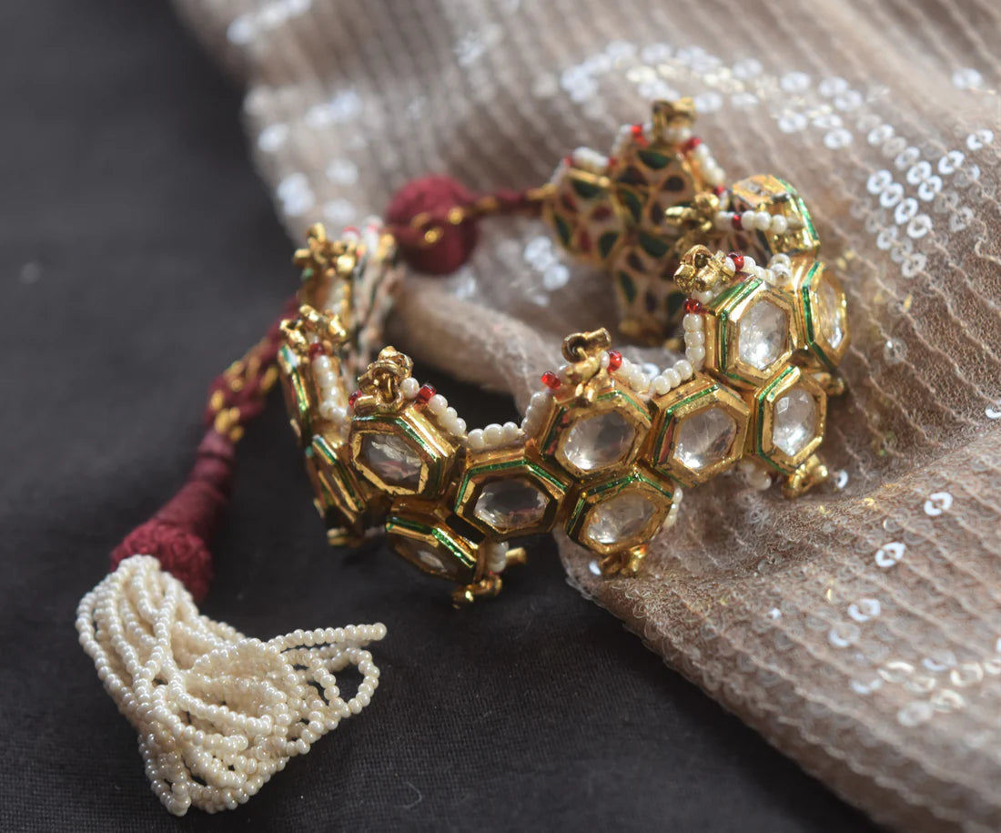 HONEYCOMB RED POCHI LUMBA BRACELET