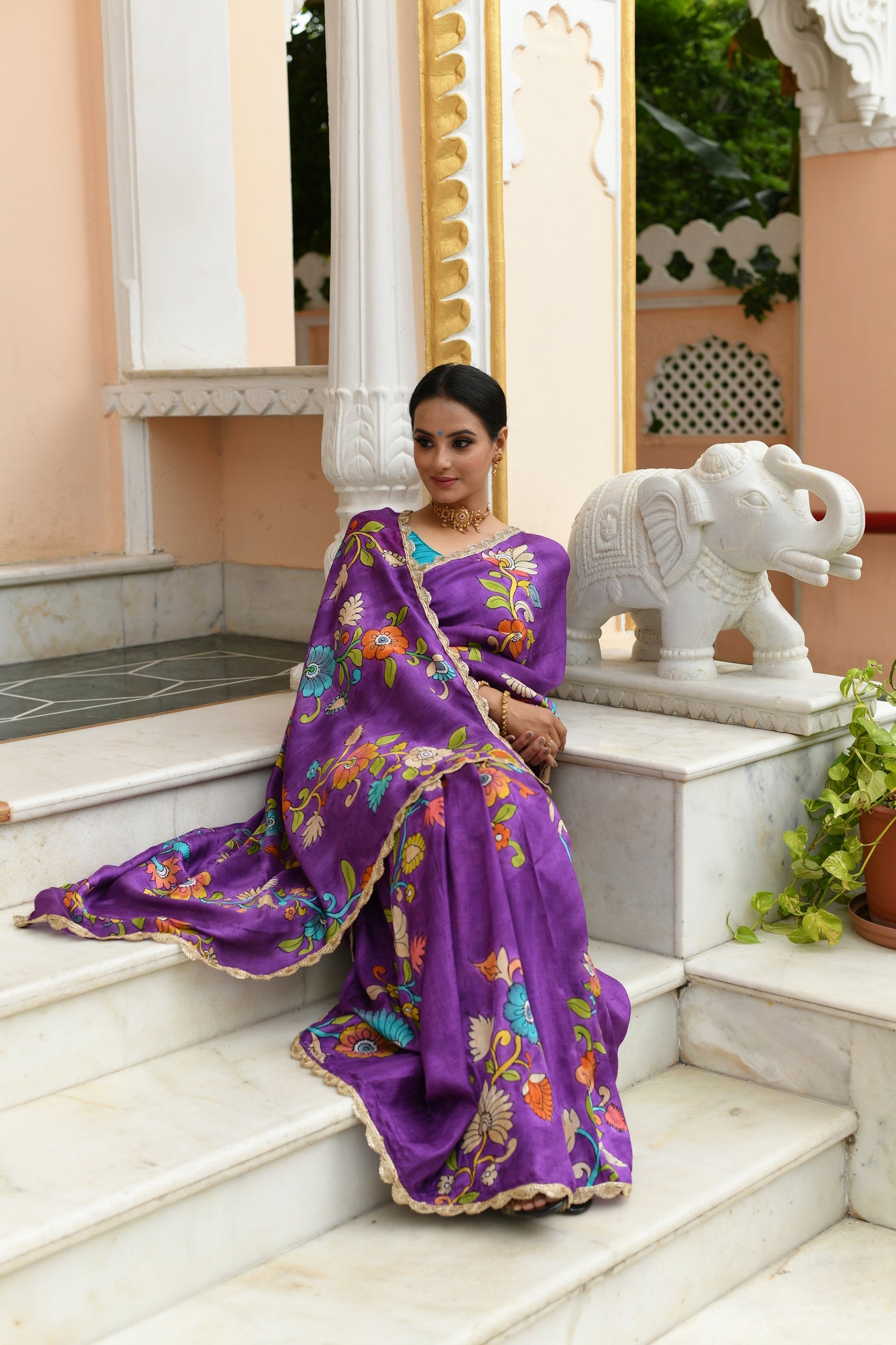 Nitya Kalamkari Saree