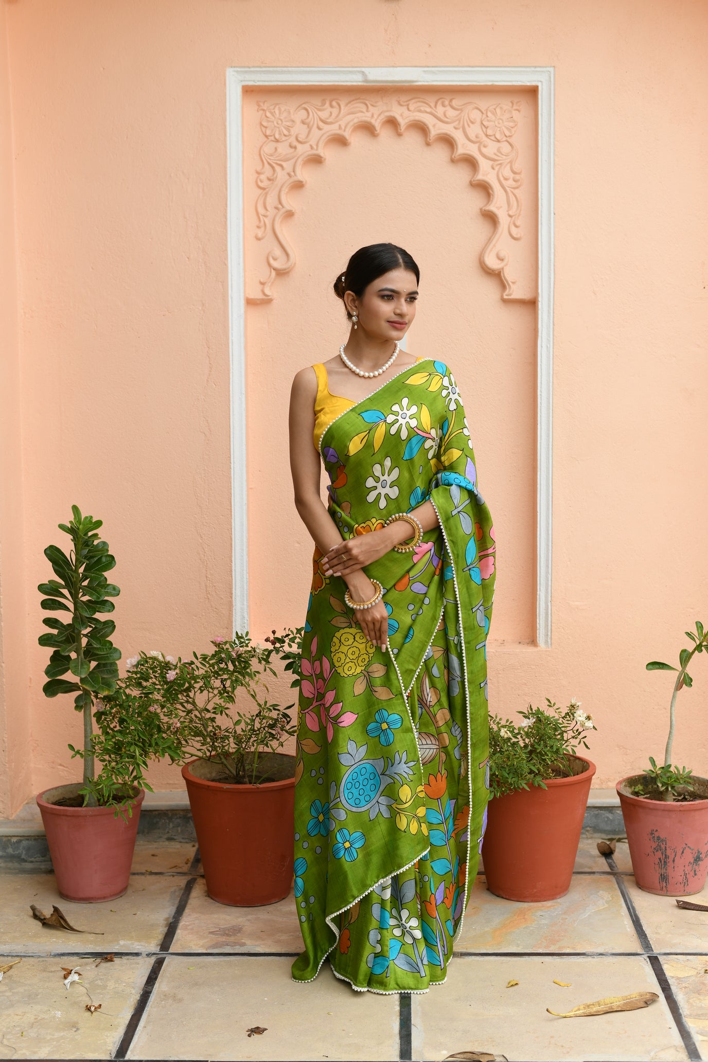 Komari Kalamkari Saree