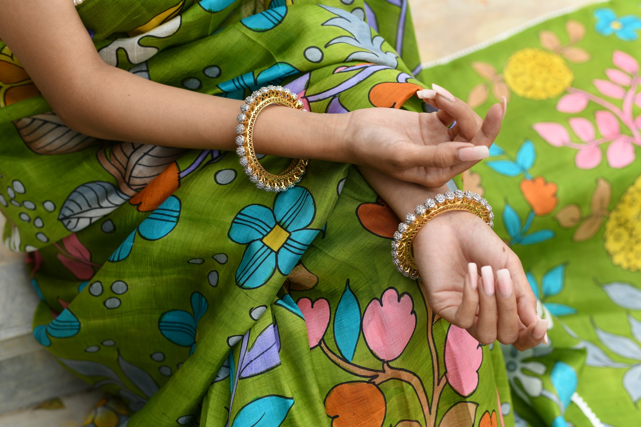 Komari Kalamkari Saree