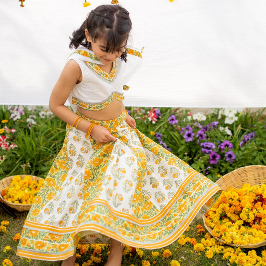 Marigold Lehenga Set