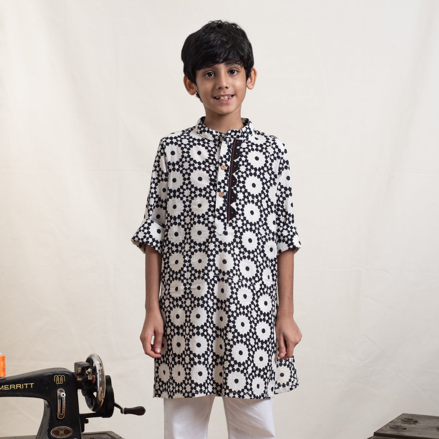 Monochrome Kurta Set