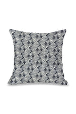 Block printed Black and White Cushion