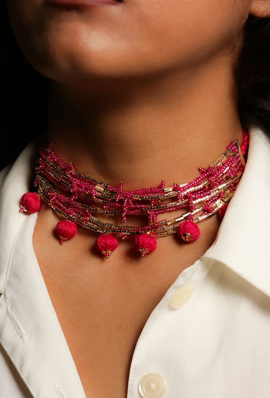 Rosy Neckpiece