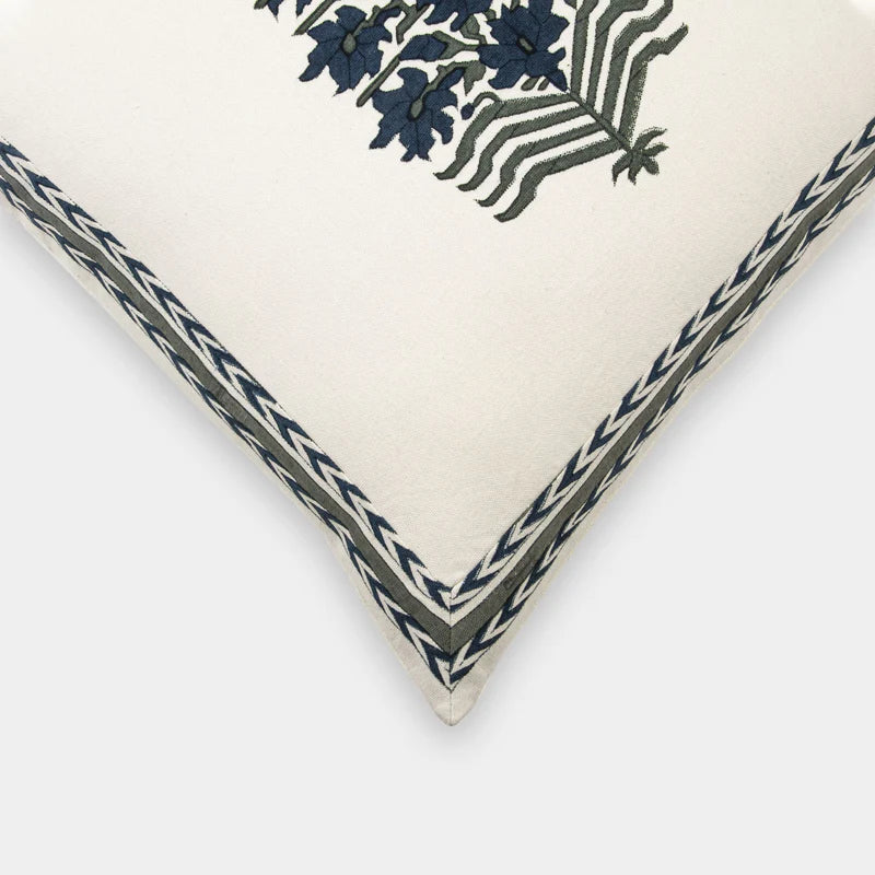 ARECA BLOCK PRINTED CUSHION COVER