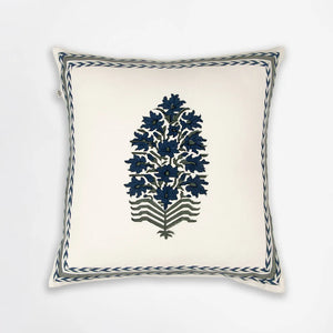 ARECA BLOCK PRINTED CUSHION COVER