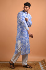 Azure Cotton Kurta