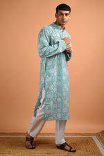 Green Cotton Kurta