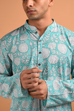 Green Cotton Kurta