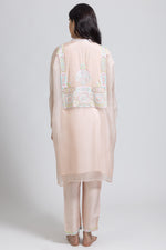 Peachy Pink Kurta with Pant Set