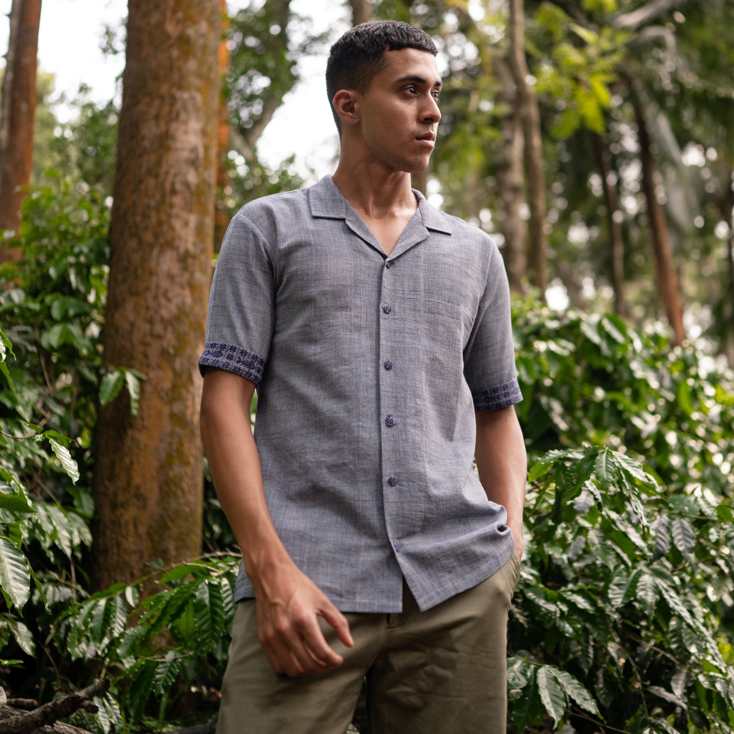 Ewen Handwoven Cotton Shirt