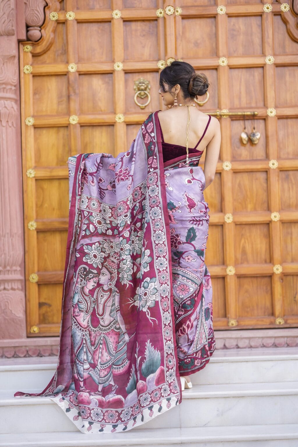 Mriganka Kalamkari Saree