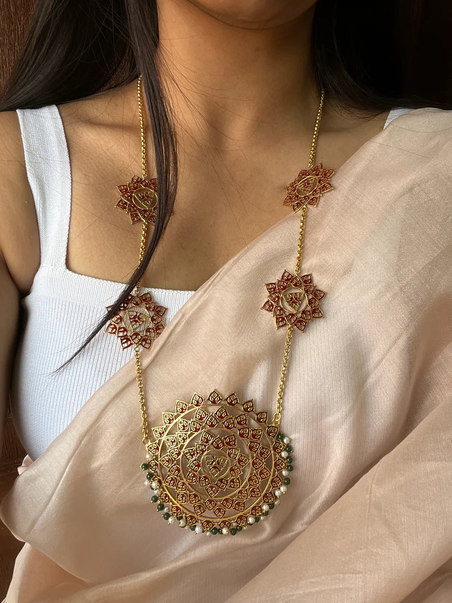 Surkh Long Necklace