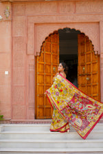 Baghaan Kalamkari Saree